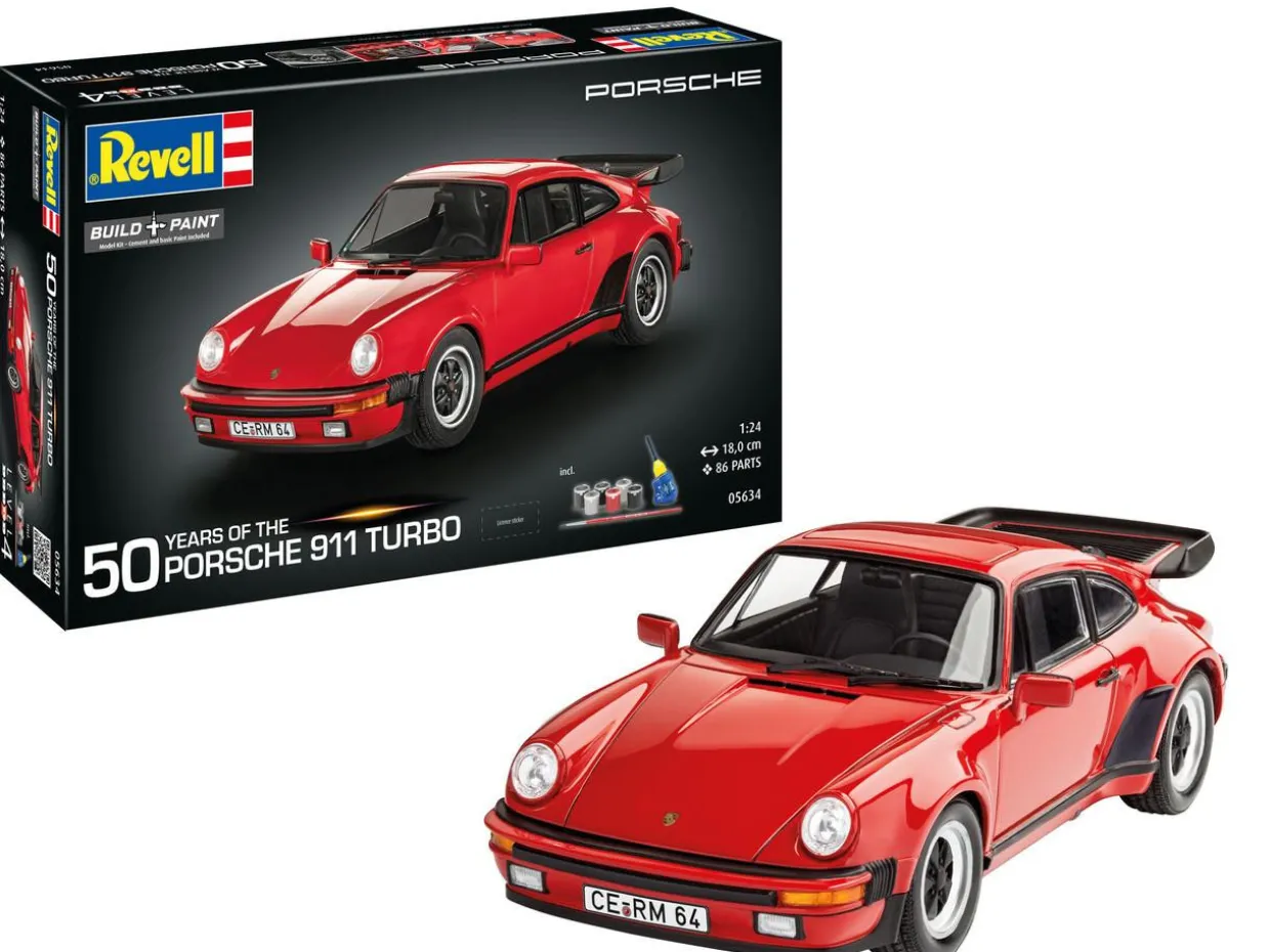 Revell 1/24 Porsche 911 Turbo 50th Anniversary Gift Set
