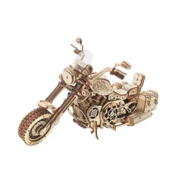 Rokr Cruiser Motorcycle 3D Wooden Puzzle Model Kit