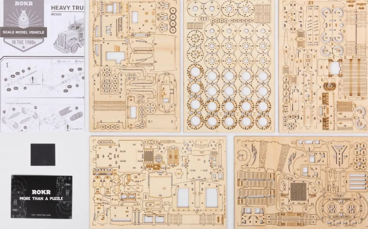 Rokr Heavy Truck 3D Wooden Kit