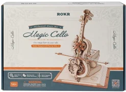 Rokr Magic Cello Mechanical Music Box 3D Wooden Model Kit