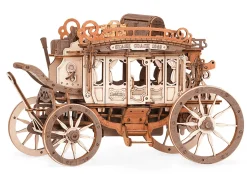 Rokr Stagecoach Mechanical Music Box 3D Wooden Model Kit