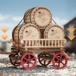 Rokr Steam Engine Mechanical 3D Wooden Kit
