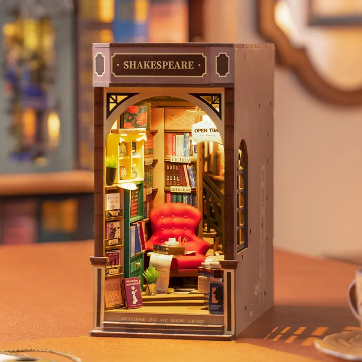 Rolife Bookstore 3D Creative Bookend