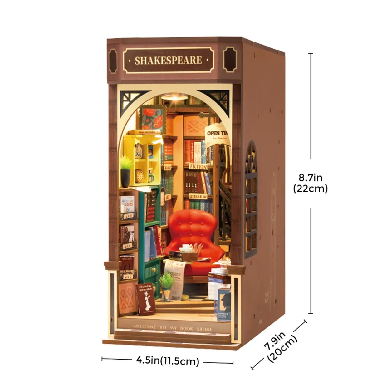 Rolife Bookstore 3D Creative Bookend