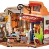 Rolife Corner Bookstore Wooden Diorama Kit