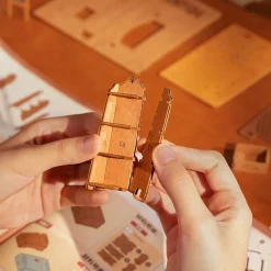 Rolife Corner Bookstore Wooden Diorama Kit