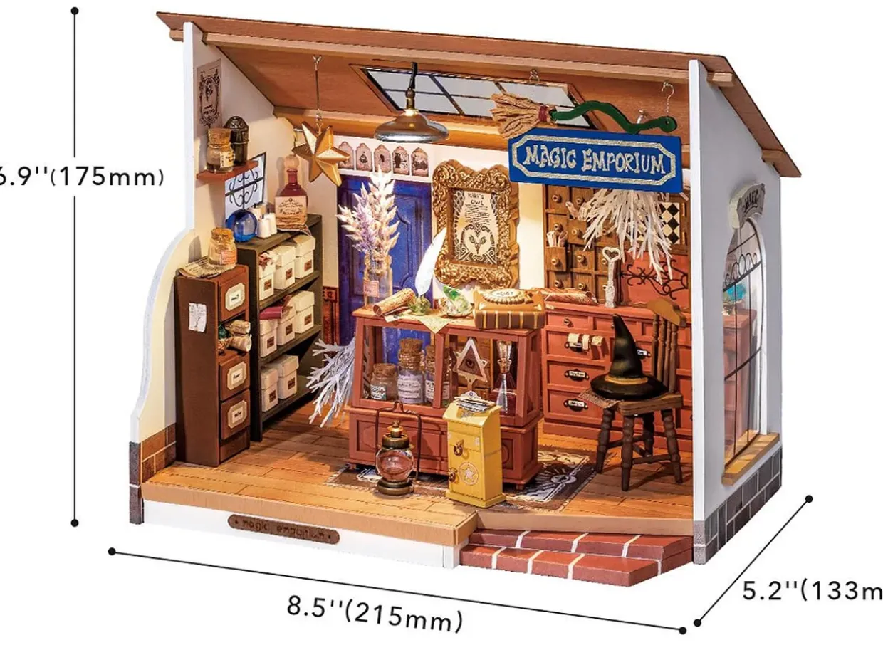 Rolife Kiki's Magic Emporium Wooden Diorama Kit