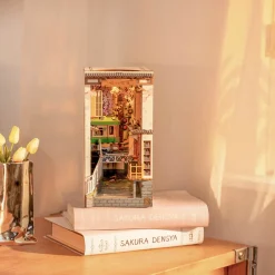 Rolife Sakura Densya 3D Creative Bookend