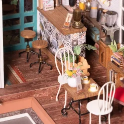 Rolife Simon's Coffee Shop Wooden Diorama Kit
