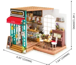 Rolife Simon's Coffee Shop Wooden Diorama Kit