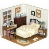 Rolife Sweet Dream Bedroom Plastic Diorama Kit