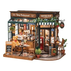 Rolife Tipsy Restaurant Wooden Diorama Kit