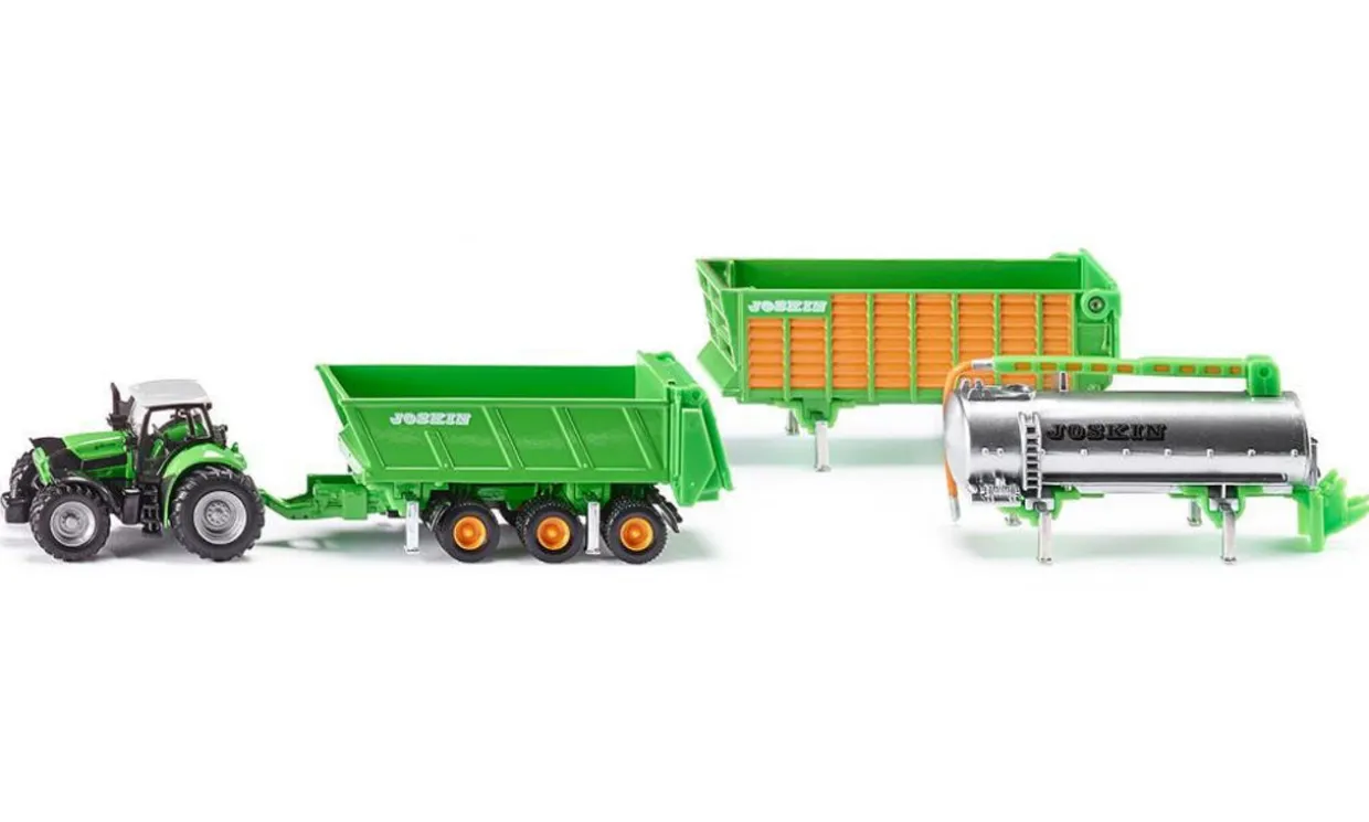 Siku 1/87 Duetz-Fahr and Joskin Trailer Set