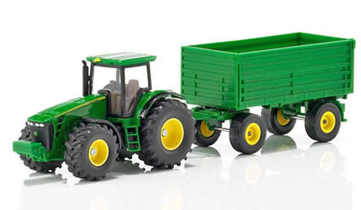 Siku 1/50 John Deere Tractor with Trailer Diecast Model