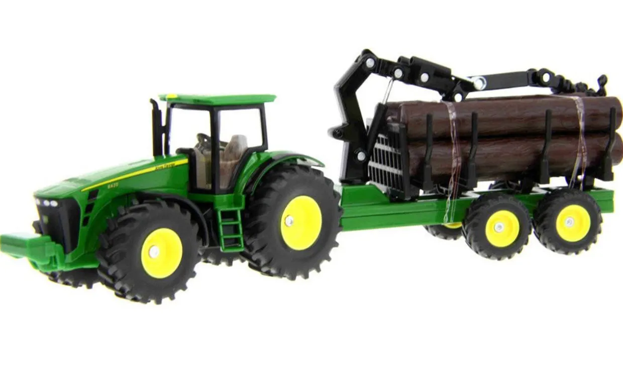 Siku 1/50 John Deere with Forestry Trailer