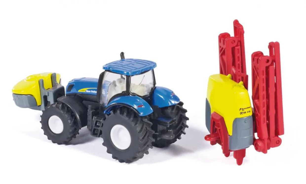 Siku 1/87 New Holland Tractor Crop Sprayer Diecast Model