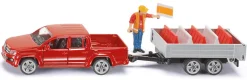 Siku 1/55 Volkswagen Amarok Pick-Up with Tipping Trailer Diecast Model