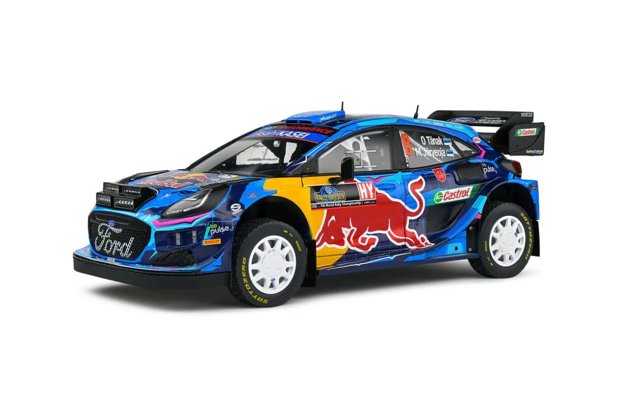 Solido 1/18 Ford Puma Rally1 Hybrid – Rally Suede – 2023 – #8 Tanak Diecast Model