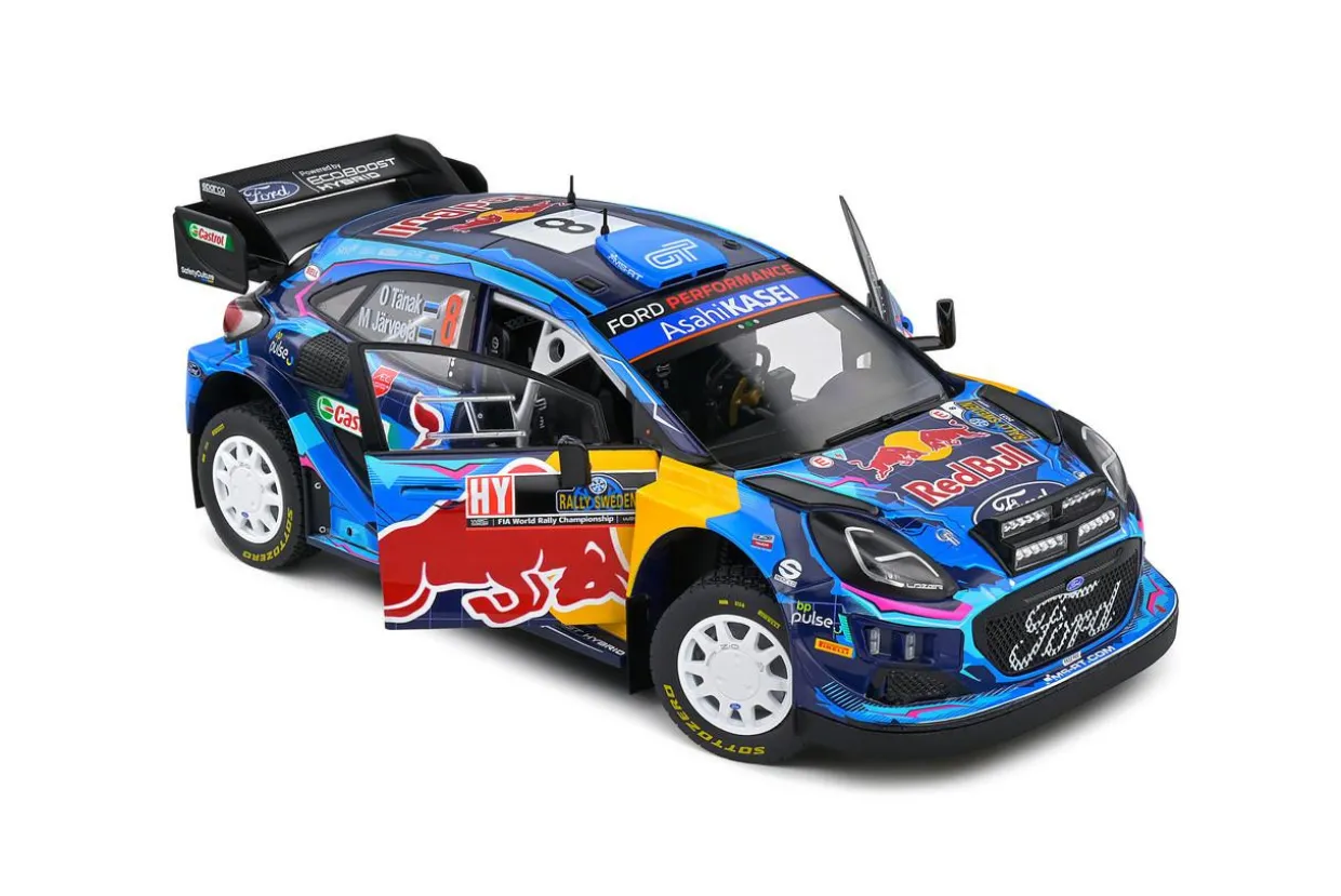 Solido 1/18 Ford Puma Rally1 Hybrid – Rally Suede – 2023 – #8 Tanak Diecast Model