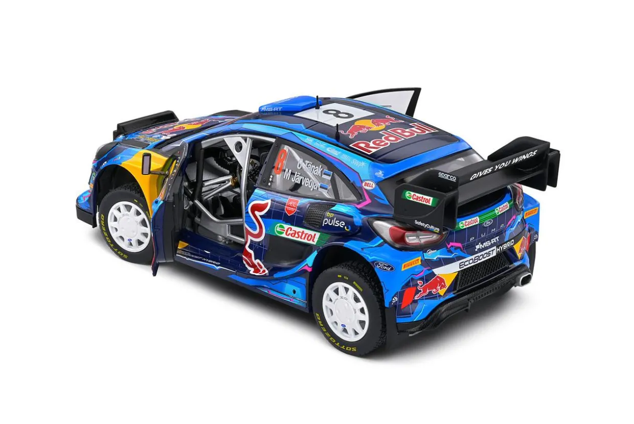 Solido 1/18 Ford Puma Rally1 Hybrid – Rally Suede – 2023 – #8 Tanak Diecast Model