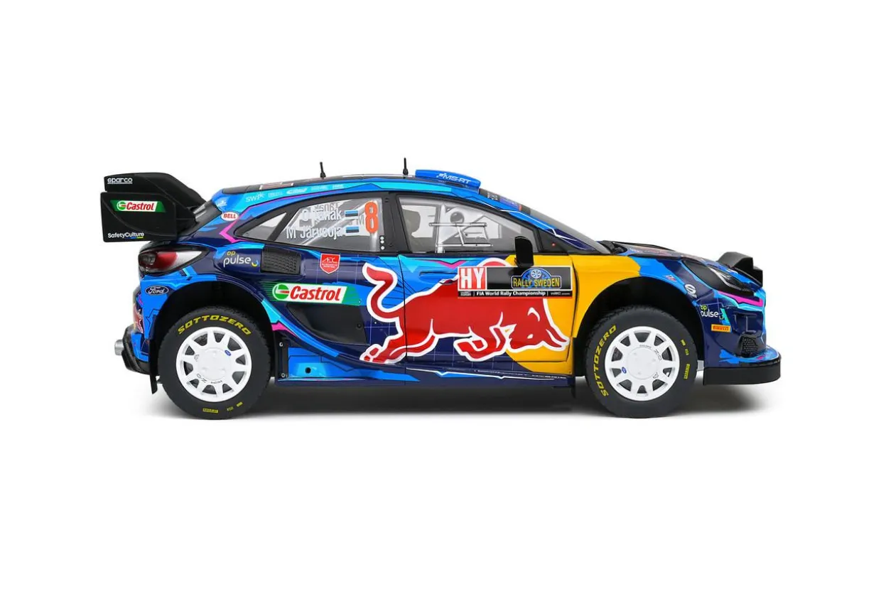 Solido 1/18 Ford Puma Rally1 Hybrid – Rally Suede – 2023 – #8 Tanak Diecast Model