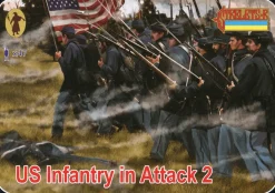 Strelets 1/72 American Civil War Union Troops in Attack Set 2