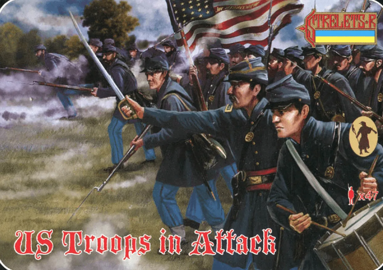 Strelets 1/72 American Civil War Union Troops in Attack