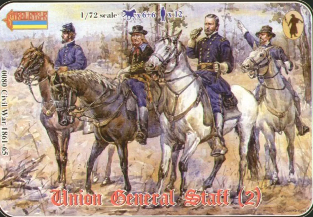 Strelets 1/72 American Civil War Union General Staff Set 2