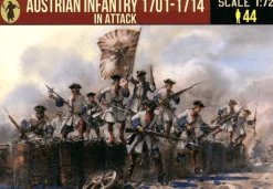 Strelets 1/72 Austrian Infantry in Attack (year of Spanish Succession)