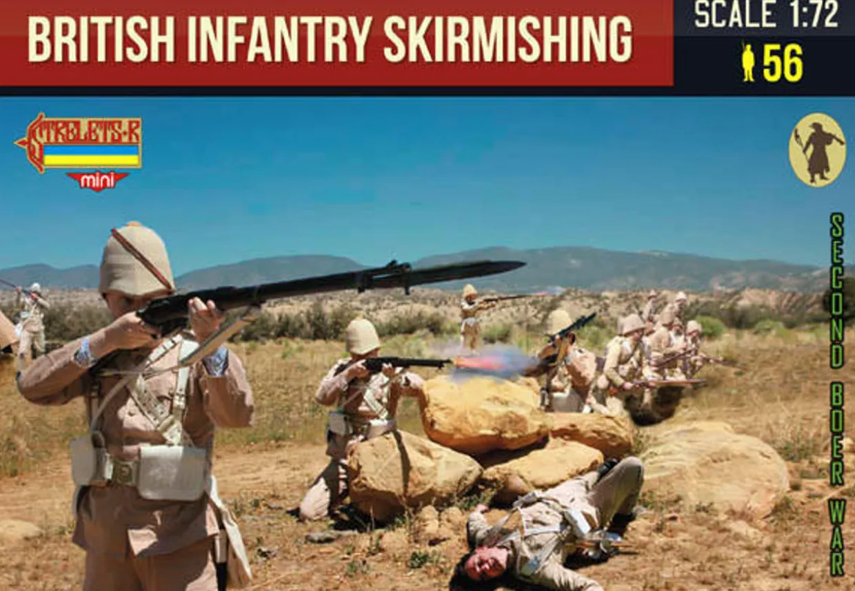Strelets 1/72 Boer War British Infantry Skirmishing 1899-1902