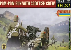 Strelets 1/72 Boer War Pom Pom Gun with Scottish Crew