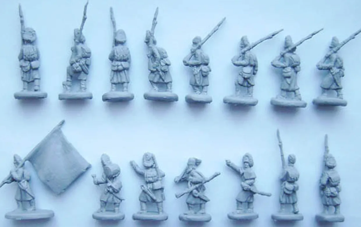 Strelets 1/72 Napoleonic Austrian Grenadiers On The March Winter
