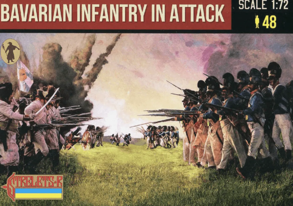 Strelets 1/72 Napoleonic Bavarian Infantry in Attack