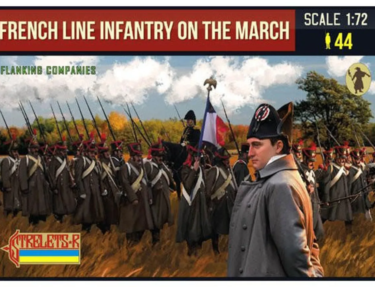 Strelets 1/72 Napoleonic French Line Infantry on the March (Flanking Companies)