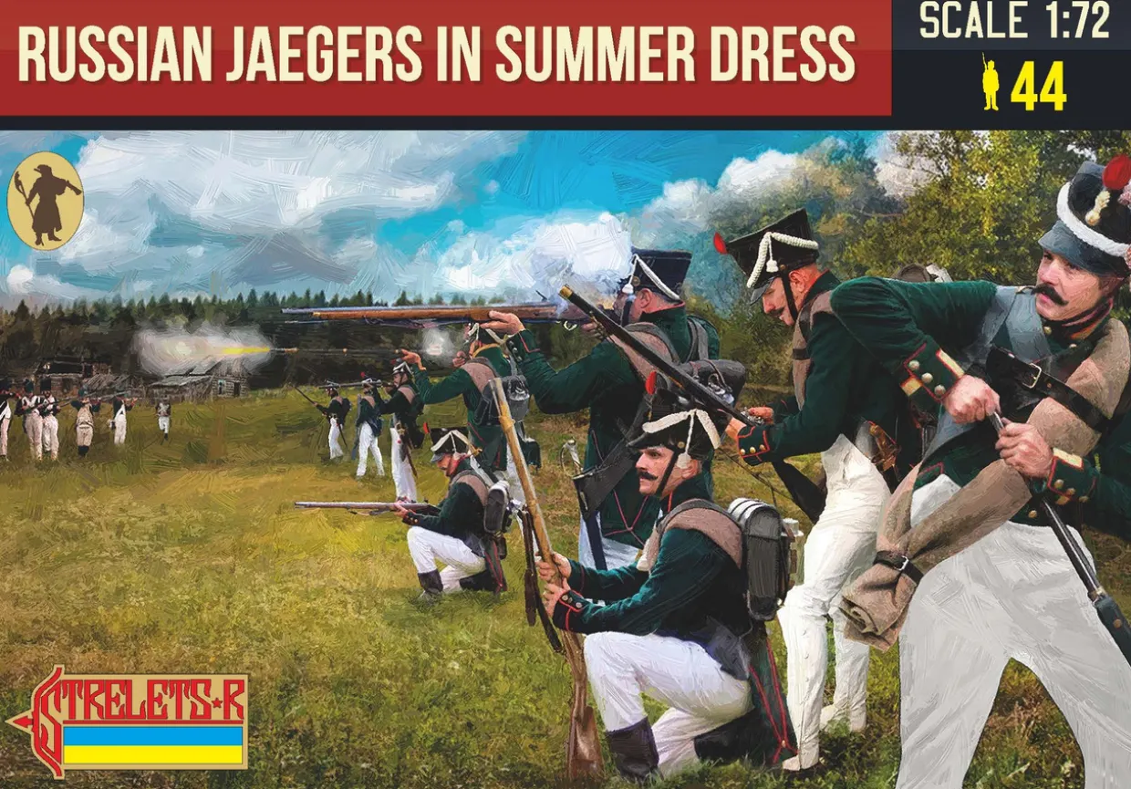 Strelets 1/72 Napoleonic Russian Jaegers in Summer Dress