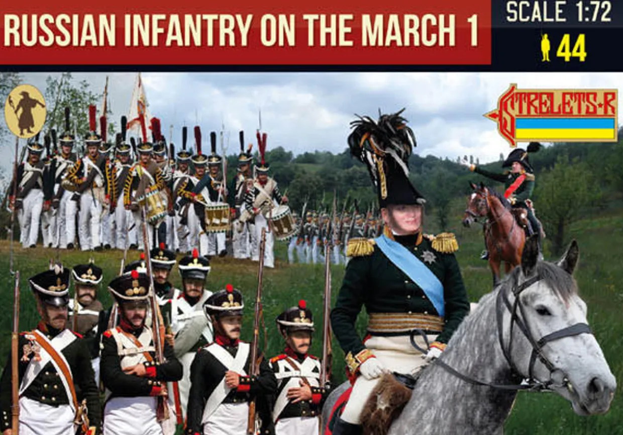Strelets 1/72 Napoleonic Russian Infantry on the March 1