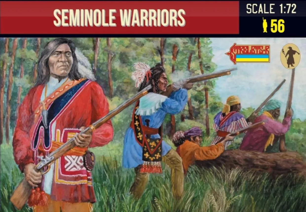 Strelets 1/72 Seminole Warriors (Seminole Wars)