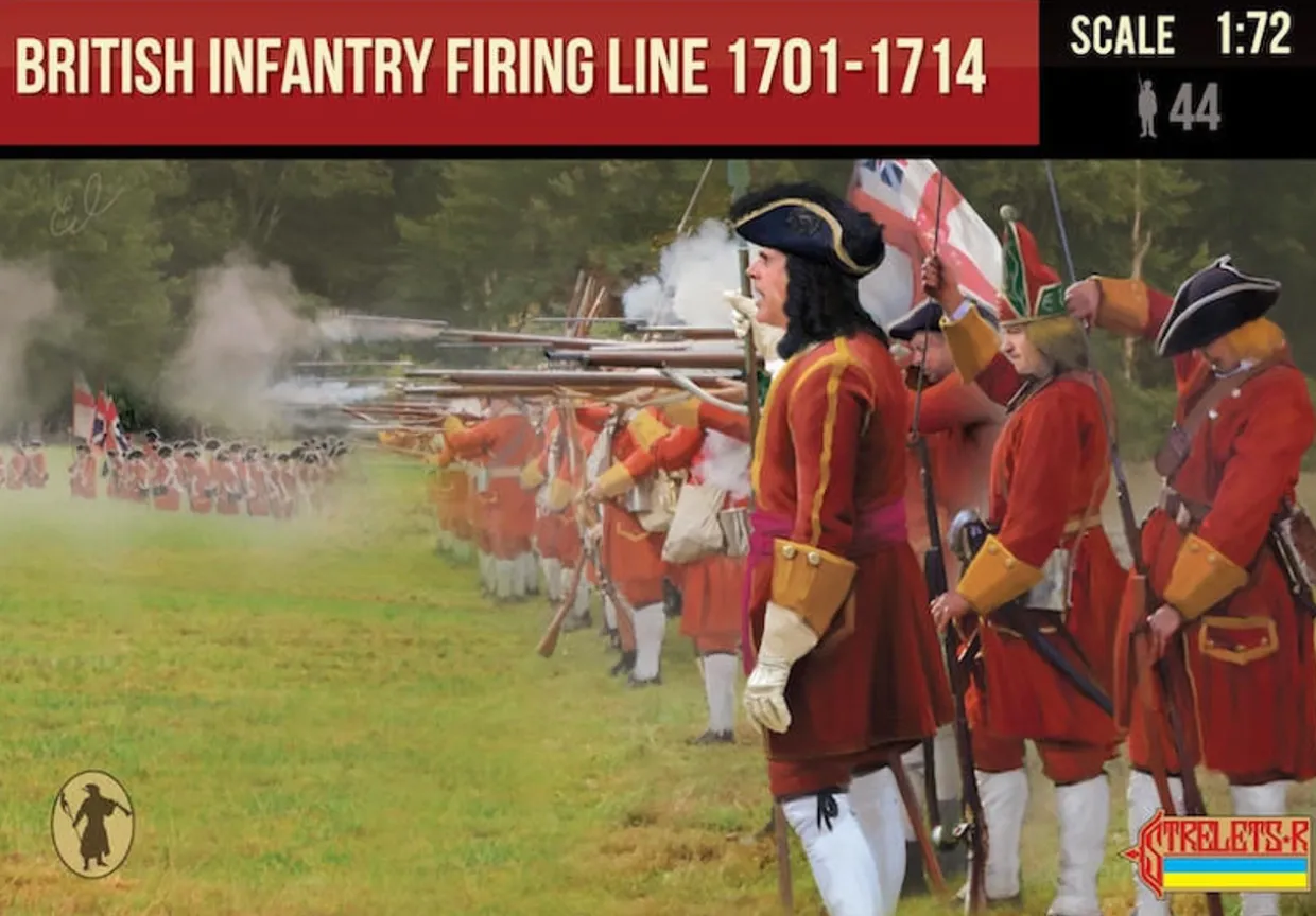 Strelets 1/72 War of Spanish Succession British Infantry Firing Line 1701-1714