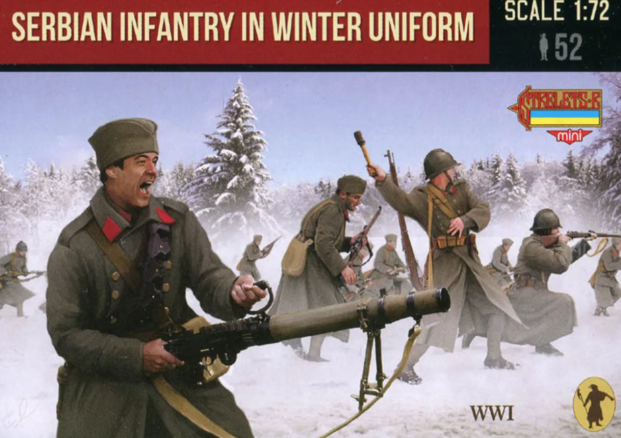Strelets 1/72 WWI Serbian Infantry in Winter Uniform
