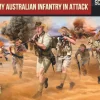 Strelets 1/72 WWII British 8th Army Australian Infantry in Attack