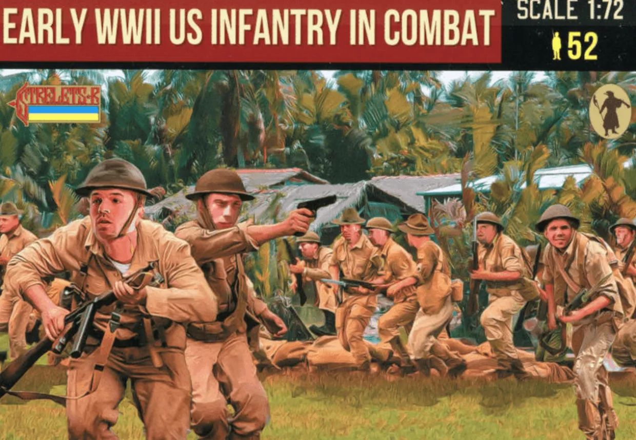 Strelets 1/72 WWII US Infantry in Combat (Early)