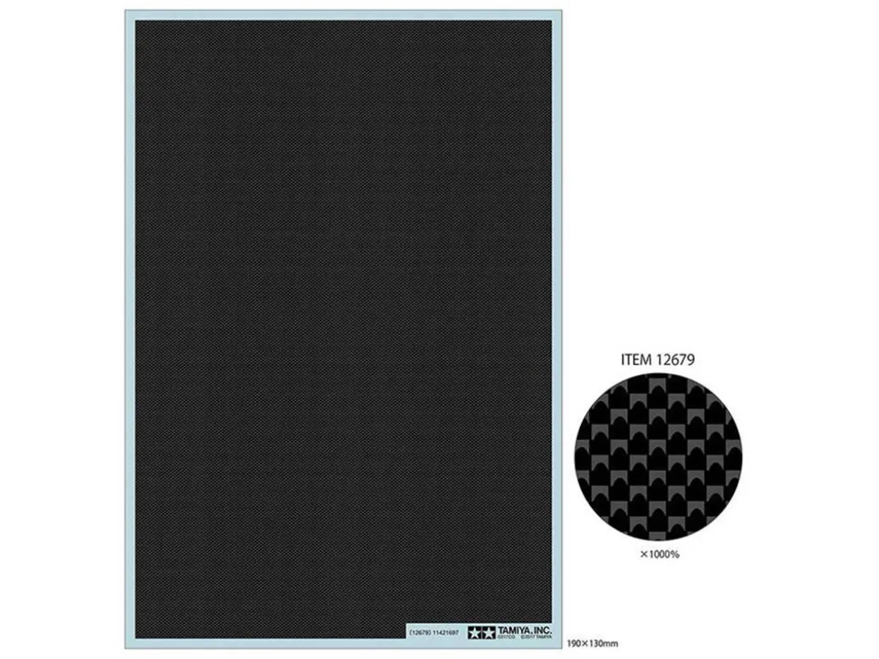 Tamiya 1/24 Carbon Decal Plain Fine Set