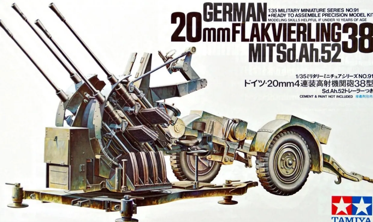 Tamiya 1/35 2cm Flakvierling 38