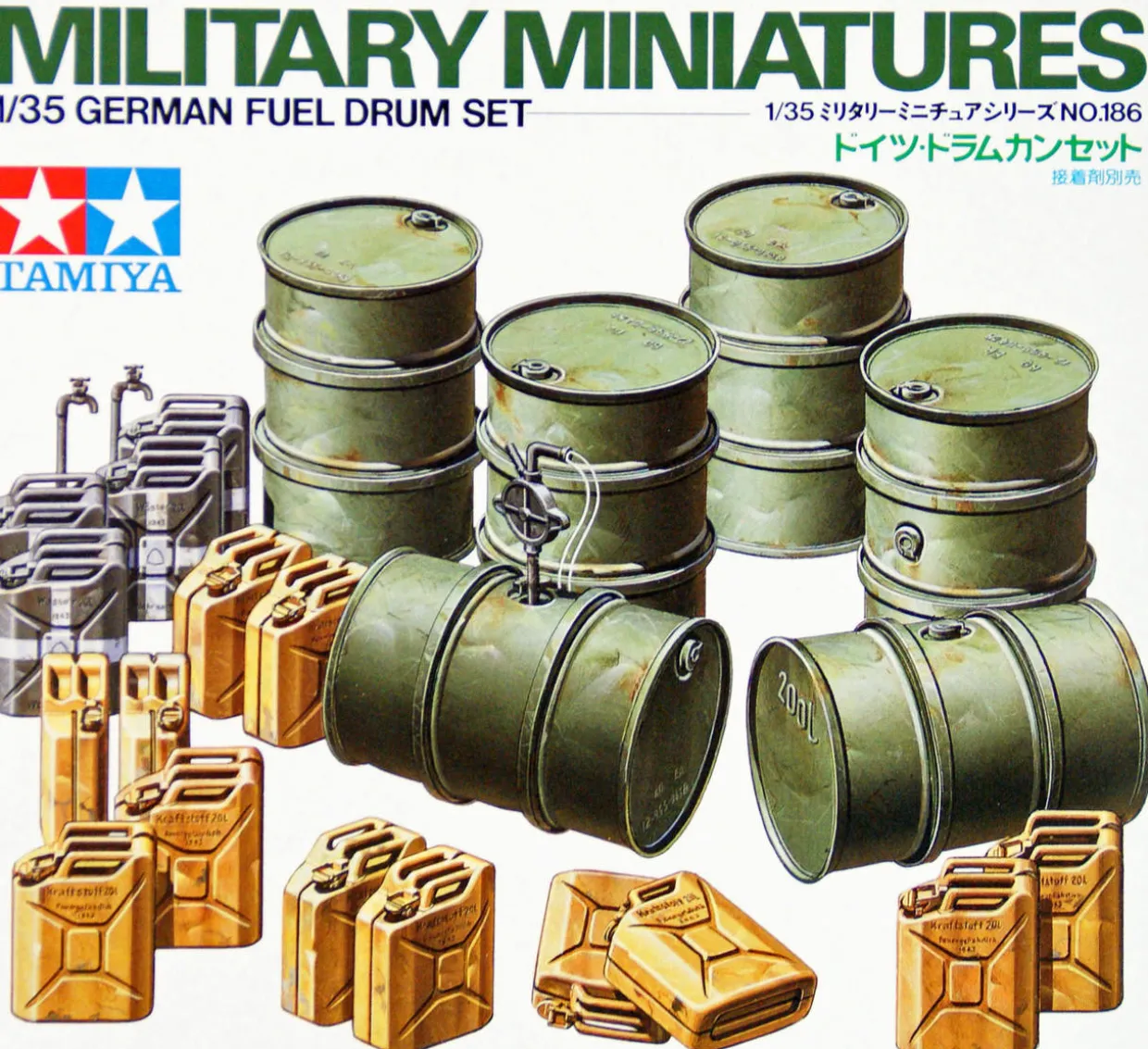 Tamiya 1/35 German Fuel Drums Set
