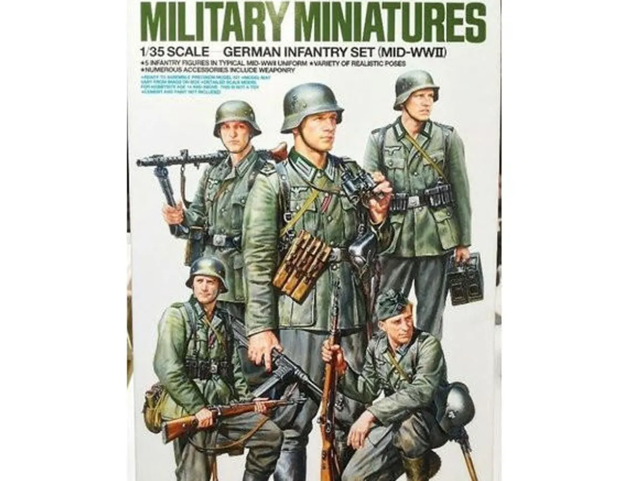 Tamiya 1/35 German Infantry Set Mid WWII Model Figures