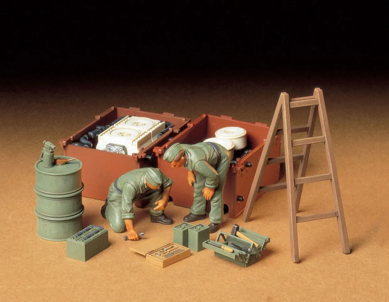 Tamiya 1/35 German Tank Engine Maintenance Crew