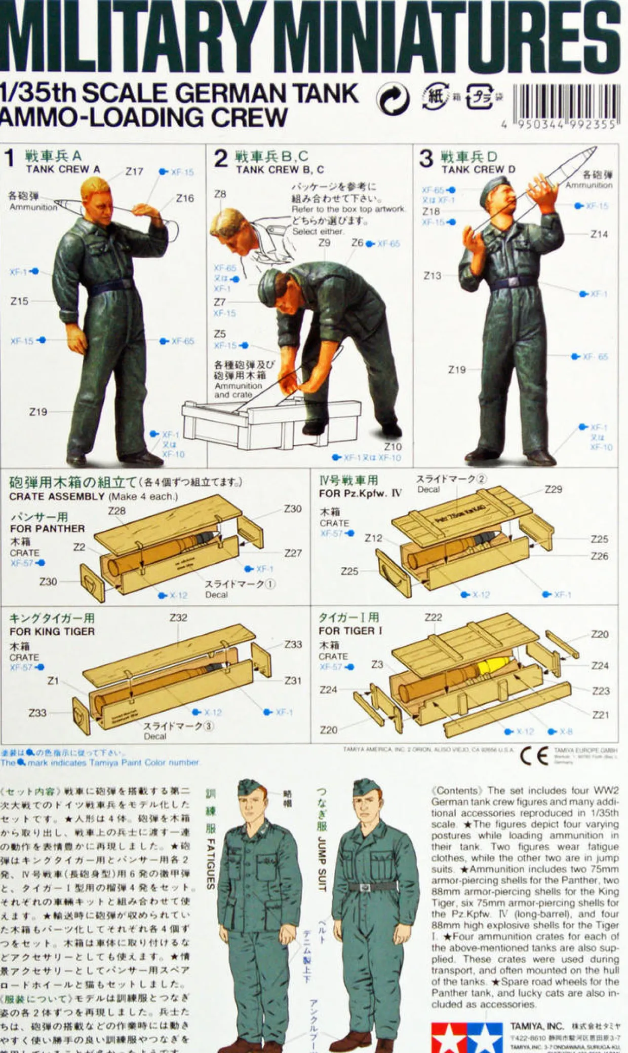 Tamiya 1/35 German Tank Loading Crew