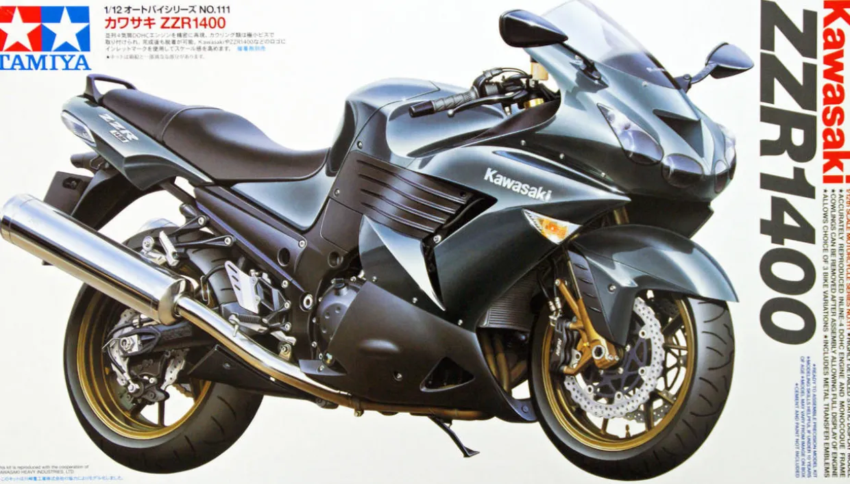 Tamiya 1/12 Kawasaki ZZR1400 Model Kit
