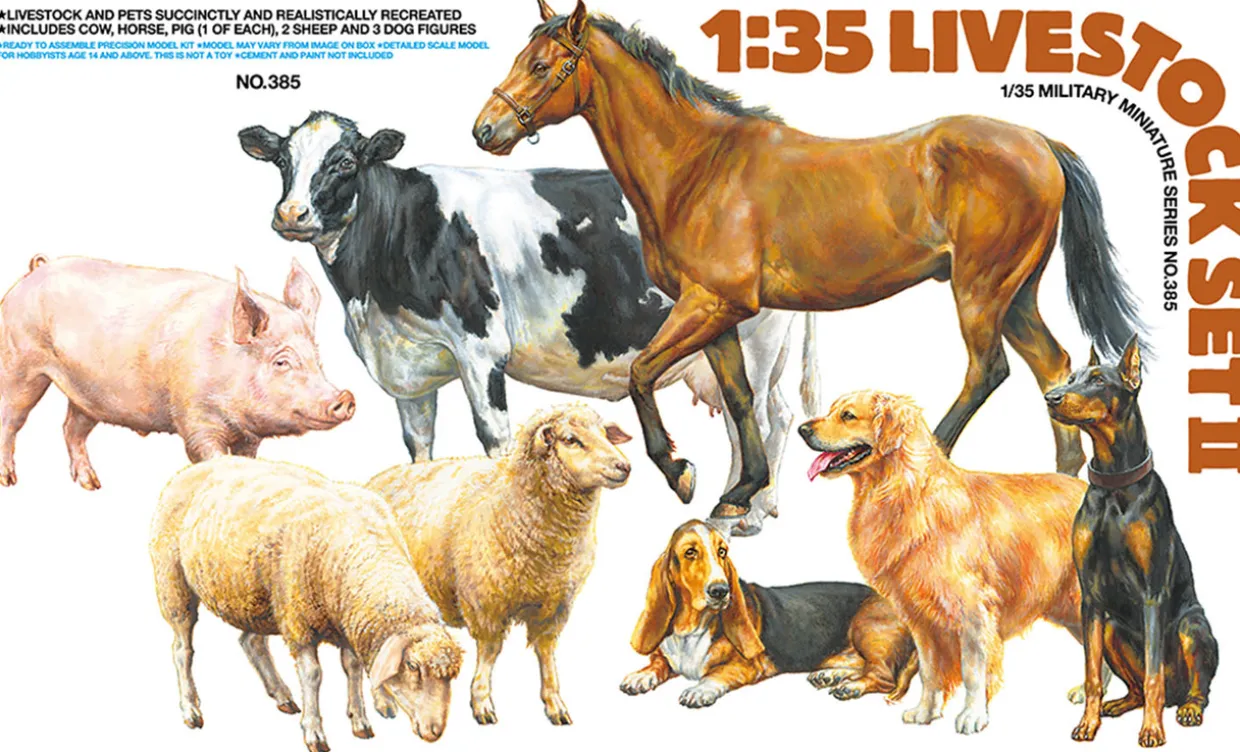 Tamiya 1/35 Livestock Set 2