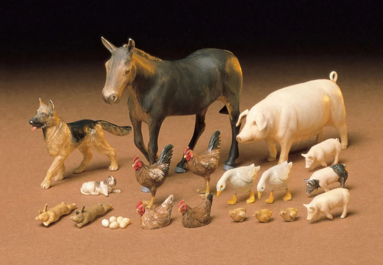 Tamiya 1/35 Livestock Set 1